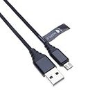 Micro USB Cable de Carga Rápida Cargador Android Carga Rápida de Datos Trenzado de Nylon Compatible con Samsung Galaxy S7, S6, Edge, S4, S3, Note 5, J7, J3, J6, J5, J4, A6, A7, A8 | 1m