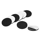 sourcing map Furniture Pads Adhesive Felt Pads 40mm Dia 3mm Thick Floor Protector Round Black 16Pcs