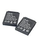 LQ S1 Batterie De Montre De téLéPhone Intelligent Rechargeable 3.7 v 380 mah Li ION Batterie pour Dz09 Qw09 W8 A1 V8 X6 AB-S1 2pcs.
