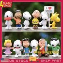 PEANUTS Snoopy Charlie Brown & the Gang Cake Topper Set 12 Figures Kids Gift US