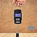 kaufen Electronic Digital Weighing Luggage Scale 110lb/50kg Portable Upgrade Large Comfortable Handle Stainless Steel Hook and LCD Display Hanging Scales for Suitcase Weighing, Travel and Home Use