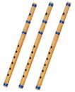 Hermoso instrumento musical Bansuri hecho a mano flauta de bambú escala B C G conjunto de 3