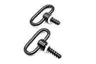 TRIROCK Non-Detachable Sling swivels with Screw Stud Bases for Bolt Action Rifles Fits Most One-Piece Stocks S-4512