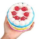 ANBOOR 4.33 "Squishies Jumbo Slow Rising Kawaii Colorful Squishies Strawberry Cake Scented 1 Pz