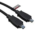 rhinocables Firewire Cable, IEEE 1394 DV Cable, Fully Moulded End Connectors, Audio Cable for PC Server, Camera & Video Camera (2m, 4 Pin to 4 Pin)