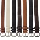 Kruze Nuevo Cinturones de Cuero PU para Hombres Cinturón con Hebilla para Jeans Grandes Altos Tallas King 