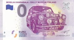 0 Banconota EURO FINLANDIA - MOBILIA KANGASALA RALLY MUSEO MINI COOPER LEAD-2018-1