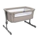 Chicco Next2Me Essential Infant Cosleeping Crib, nachhaltig, kompatibel mit verschiedenen Betten, höhenverstellbar, neigbar, Gute Luftzirkulation, Matratze und Tasche inklusive, 0-6 M