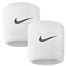 Nike Swoosh Wristbands (White/Black, OSFM)