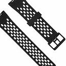 Brain Freezer Dotted Silicon Strap Compatible with Fitbit Charge 5, Large Black (Watch Not Included)
