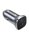 UGREEN USB C Car Charger, PD 20W & QC18W Fast Car Charger Adapter, Dual Port Mini USB Car Charger Compatible with iPhone 14/13/12/11/X/8, iPad, Galaxy S22/S21/S20/Note 20, Google Pixel, LG