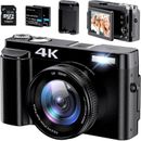 4K Digital Camera for Photography Autofocus 48MP 4K Camera with SD Card
