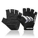 Mayor Freedom Gym & Fitness Gloves for Men & Women, Gym Workout Gloves, Gloves for Gym, Weightlifting Gloves, Gym Accessories Men (Grey/Black)