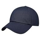 GADIEMKENSD Blank Baseball cap Washed Cotton Hat for Men Women Unconstructed Soft Basic Hat Unisex Custom Items Plain Caps Dad Hats for Outdoor Sports Golf Running Hiking Navy