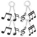 Cabilock Musical Note Keychains 20pcs Music Party Favors Music Sign Theme Key Ring Gift Music Symbol Keychain for Music Lover Bag Charm