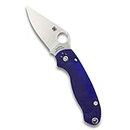 Spyderco Para 3 CPM S110V Signature Folding Utility Pocket Knife with 2.95" Stainless Steel Blade and Midnight Blue G-10 Handle - Everyday Carry - PlainEdge - C223GPDBL