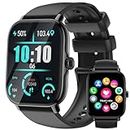 LLKBOHA Smart Watch for Men - 1.85" Touch Smartwatch with Answer/Make Calls, Fitness Watch with 111+ Sports Modes, Step Counter, Heart Rate Sleep Monitor, IP68 Waterproof, Compatible with Android iOS