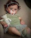 Reborn Baby Dolls Girl 24 Inch 60cm Toddler Reborn Silicone Baby Doll Real Size Realistic Cute Soft Body Weighted Baby Doll Closed Mouth Newborn Baby Doll Toy Gifts