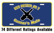 Placa de matrícula clasificación USS HECTOR AR 7 Marina de los Estados Unidos USN militar PO4