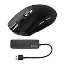 Logitech G305 Lightspeed Wireless Gaming Mouse Bundle with 3.0 4-Port USB Hub (2 Items)