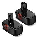 Powerextra 2 Pack 3.7Ah 19.2V Craftsman Replacement Battery Compatible with Craftsman C3, 130279005, 130235030, 11375, 11376, 11045, 1323903, 315.115410, 315.11485, 315.114850, 315.114852 Craftsman 19.2 Volt Tools