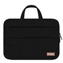 Shopizone® Laptop Bags Sleeve Notebook Case for Dell HP Asus Acer Lenovo MacBook 15.6 inch Soft Cover - Black