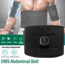 EMS Muscle Stimulator Abs Trainer Abdominal Toning Belt Electronic for Men Women