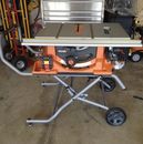 RIDGID Heavy-Duty Portable Table Saw R4513 with Stand - 15 Amp, 10 in.