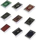 Sileni 1:12 Scale Miniatures Dollhouse Books Assorted Timeless Miniatures Books Mini Books Model Miniature Dollhouse Accessories Toy Supplies for Boys Girls Valentine's Day Pack of 18