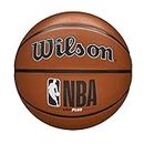 Wilson Pallone da Basket NBA DRV Plus Basketball, Utilizzo Outdoor, Gomma, Misura 5, Marrone