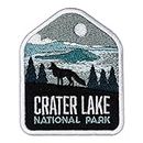 Vagabond Heart Crater Lake National Park Patch - Crater Lake Souvenir - Iron On Travel Badge