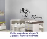 Vinilo Decorativo Infantil Pared Mickey Nombre (VDI151) Animales Bebes Osos