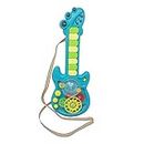 PARTEET Transparent Gear Guitar with Lights Toy for Kids Acoustic Music Learning Toys, Musical Instrument Educational Guitar Toy for Beginners Kids/Child (Assorted Colour)