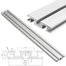 Aluminium Profile Fence 60 Type Miter Track T-track Backer Sliding Brackets T-Slot For Table Saw DIY