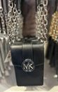 Michael Kors Carmen Ladies Small Phone Holder Crossbody Bag Handbag Purse Black