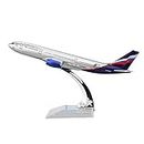 Toytle AeroFloat Airlines Airbus A330 Diecast Alloy Metal Aircraft Aeroplane Model (Multicolour, 16 cm)