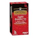 Twinings, English Breakfast Tea, Classics, tradizionale miscela di Tè Neri dal gusto forte e deciso, Confezione da 25 Filtri