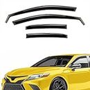 Extra Durable Window Deflectors in-Channel Window Visors Rain Guards Fit for Toyota Camry 2018-2024, Sun Visors, Wind Vent Visors, Window Vent Shades, Exterior Car Accessories - 4 pcs. AG0114