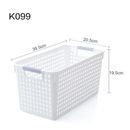 Plastic Baskets Organisation Storage Bin Container Box Large 39.5x20.5x19.5cm