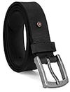 Timberland PRO Men's Big and Tall 40mm Workwear Leather Belt, Black/Rivet, 44
