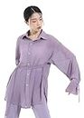 Angcoco Women's Loose Fit Button-Down Blouse Shirts for Dance Performance