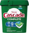 FRESH SCENT ACTIONPACS DISHWASHER PODS CASCADE COMPLETE DETERGENT TABS 78 COUNT