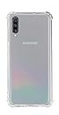 QUITECO Hülle für Samsung Galaxy A70, Stoßfest, Handyhülle Transparentes Silikon, Verstärkte Ecken