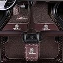 Custom Full Covered Car Floor Mats for Alfa Romeo Giulia 2017-2022 2023, Car Floor Liner Mats, All Weather Waterproof Non-Slip Car Carpet, Car Interior Accessories,I-Coffee