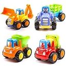 JMV ® Unbreakable Automobile Car Toy Set for Children Kids Toys Construction Team (Multicolor) -Set of 4