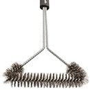 VATTU BBQ Grill Cleaning Brush Safe Stainless Steel Barbecue Steam Sided Grill Brush Best for Gas, Charcoal, Porcelain, Cast Iron, All Grilling Grates | Accessories Gift