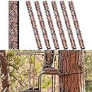 Tree Stand Rail Pads Waterproof Camo Tree Stand Shooting Rail Padding Quite Replacement Shooting Rail Pads Easy to Disguise Tree Stand Accessories for Hunting Climbing Ladders Tripods (6 Pcs)