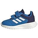 adidas Tensaur Run Shoes, Scarpe Unisex - Bimbi 0-24, Blue Rush Core White Dark Blue, 24 EU