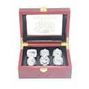 Patriots 12 Brady NE 6-time World Super champions rings set size 9 with wooden box goat Gifts for fathers Women Mens kids Boys
