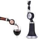 On Da House Wine Aerator & Stopper Set | with Wine Pourer & Opener | Wheel Turning Wine Pourer | Accessories Gift Set (Black & Silver)